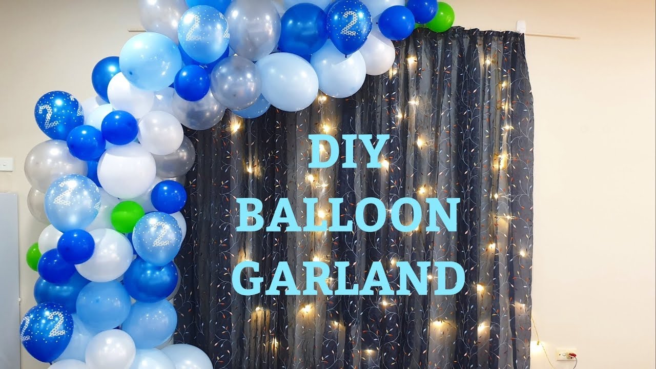 How to Make Balloon Decoration for Birthday Party at Home